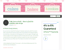Tablet Screenshot of cakesbakesandcookies.com